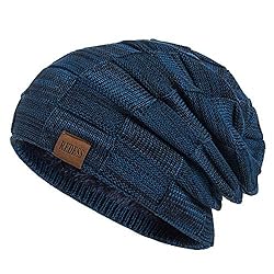 REDESS Beanie Hat para Hombres y Mujeres Winter Wa...: DISEÑO Y TAMAÑO ELEGANTES: Especialmente diseñado para hombres. El sombrero con un patrón de tejido de moda le brinda una experiencia cálida y moderna. Un tamaño (10 pulgadas de largo y 9 pulgadas de ancho) se adapta a la mayoría. DOBLE PROTECCIÓN: A...