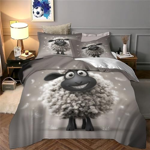 Housse de Couette Raton Laveur 3D Microfibre Légère 220x240