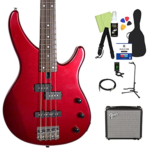 Amazon | TRBX174 RED METALLIC ベース初心者12点セット 【Fender