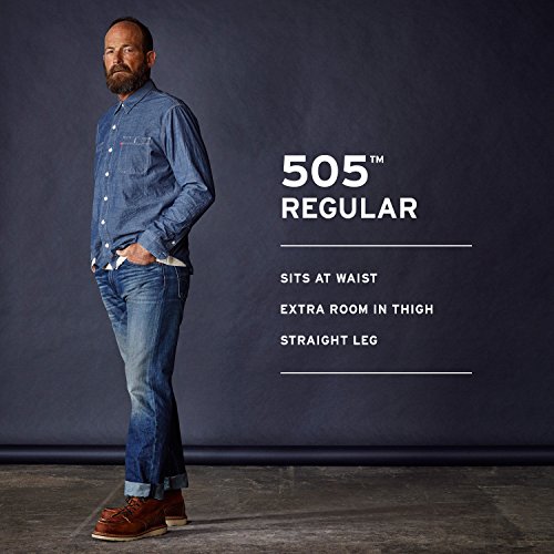 Image of Levi's Men's Mid Rise 505 Regular-Fit Jeans