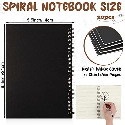 Carnet à spirale A5 ligné à couverture rigide pour ne plus perdre vos idées