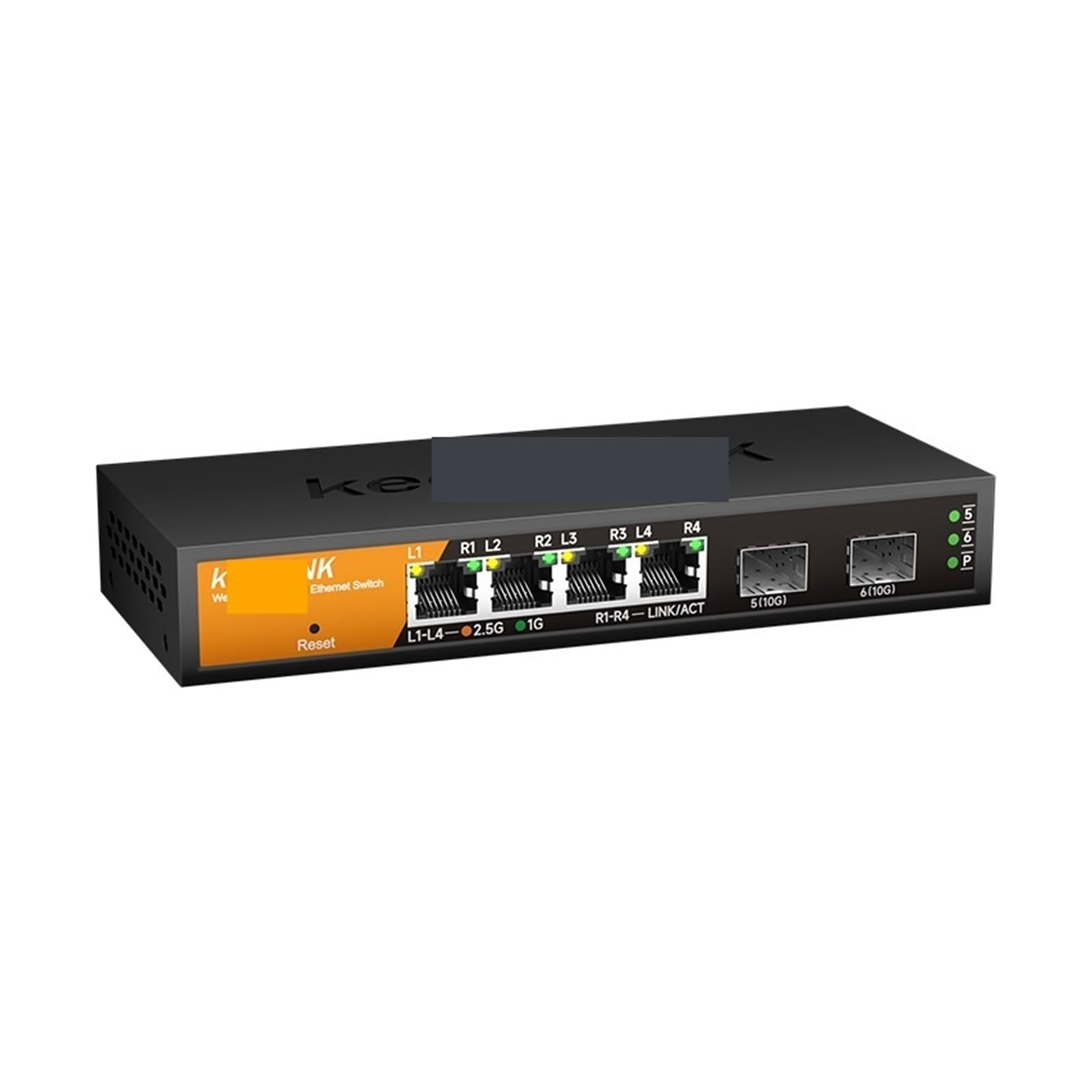 Commutateur géré multi-Gigabit 6 ports avec RJ45 4-2,5 Go et SFP+ 2-10G (commutateur avec prise UE)