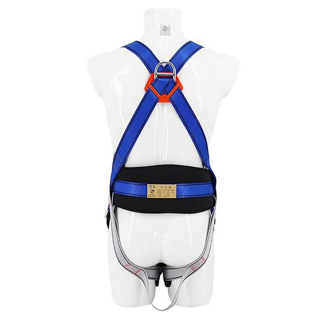 SwaYve Cinturón de Seguridad para Trabajos Aéreos, Arnés de Seguridad de Cuerpo Completo, Cinturón de Seguridad de Cinco Puntos Seguridad en la Construcción Protección Contra Caídas para Montañismo, E