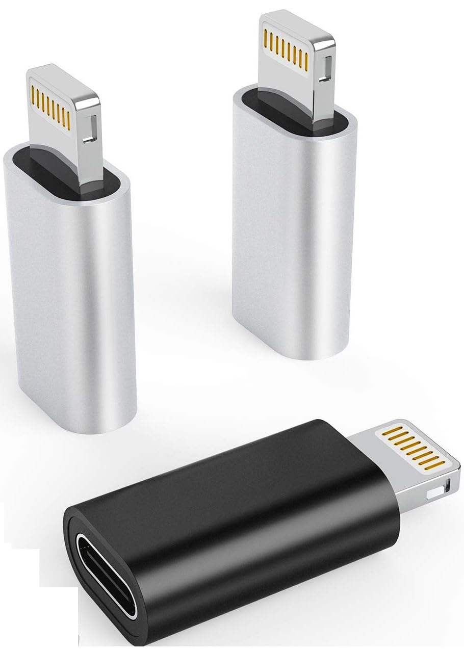QOCXRRIN Newly 30W USB-C Female to Lightning Cable Adapter, Type-C to 8 Pin Male PD Fast Charging Converter Cord Data Sync Connector for iOS Device, CarPlay (Pack of 2) (B0CCK6VX7X) Amazon Price History, Amazon Price Tracker