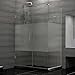 DreamLine SHEN-24310300-HFR Unidoor Plus 31 x 30 3/8 Inch Hinged Shower Enclosure Half Frosted Glass