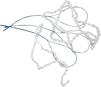 Vista 4 de Hilo dental con enhebrador precortado y regular, ideal para frenos, Vivid ComboFloss (paquete de 250 piezas)