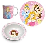 Licencia 100% original Princesas Disney Set desayuno 3pcs (Suncity DPE101553)