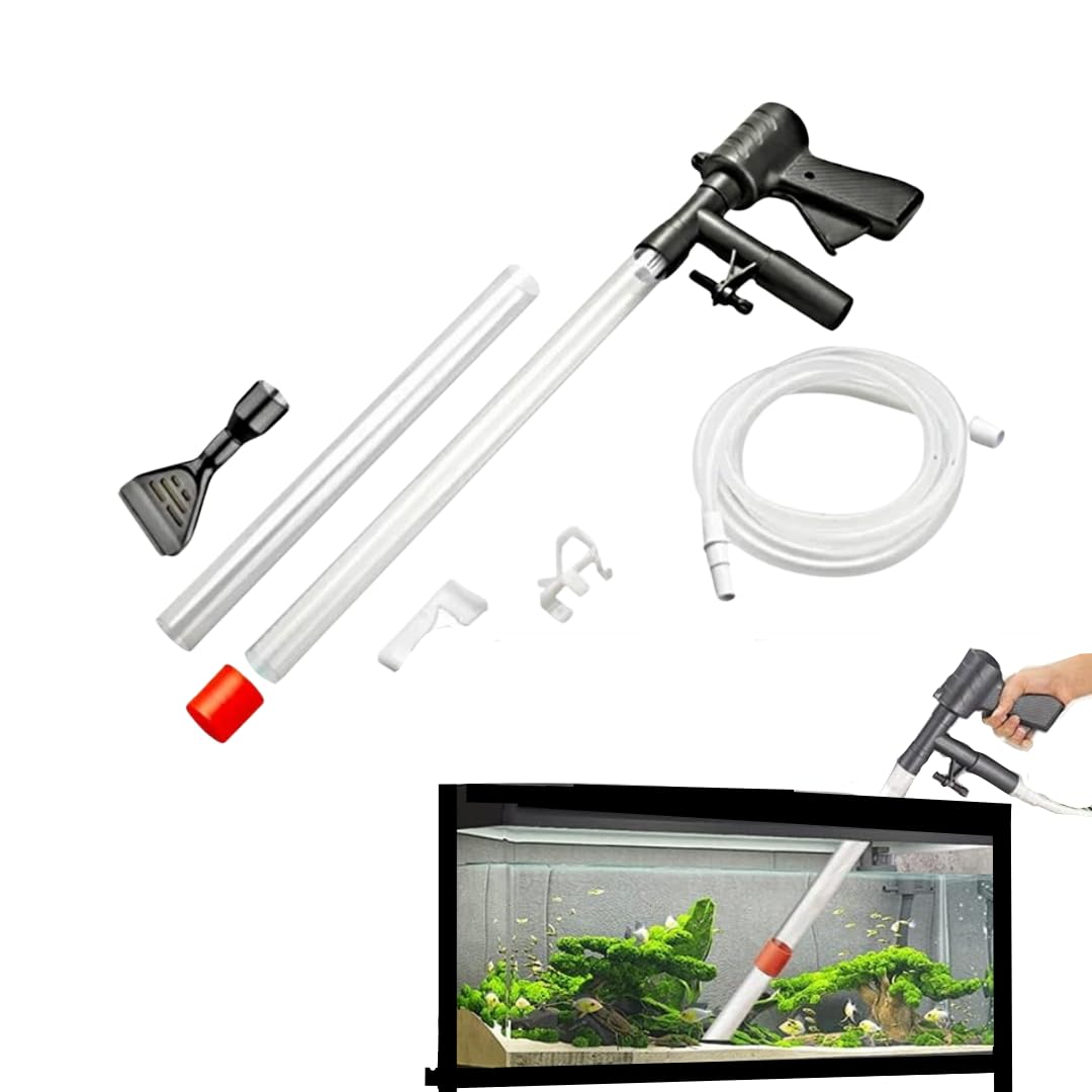 SANSEFERO Premier Plants Aquarium Gravel Cleaner Ql-09G 3 In 1 Combo Water Changer With Algae Scrapeer For Aquarium Fish Tank Upto 92Cm Height (Gun Syphon Ql-09G) (B0CVV3YMRJ) Amazon Price History, Amazon Price Tracker