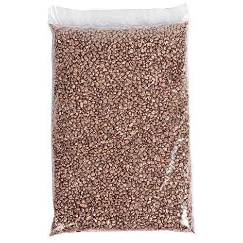 Eurosand GRANULAT 2-3 mm (Kleine Dekosteine, grobkörniger Farbsand) 1 kg. braun metallic KUPGER -18