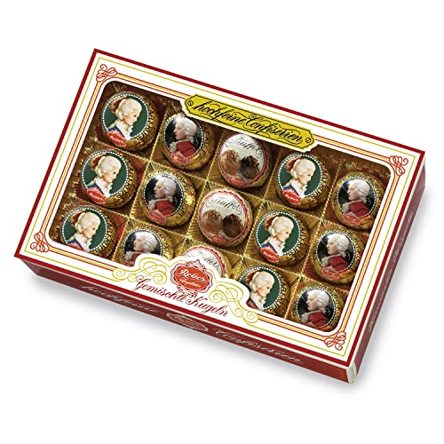 Reber Gemischte Kugeln - 15er Packung - Echte Reber Mozart-Kugeln, Constanze Mozart-Kugeln und Trüffel-Kugeln Cover