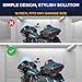 2-pack Short Whip Metal AM/FM/XM CB Antenna Mast for Harley Davidson 16 inch