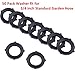 Tatuo 50 Pack Garden Hose Washers Rubber Washers Seals Self Locking Tabs Keep Washer Firmly Set Inside Fittings, Fit All Standard 3/4