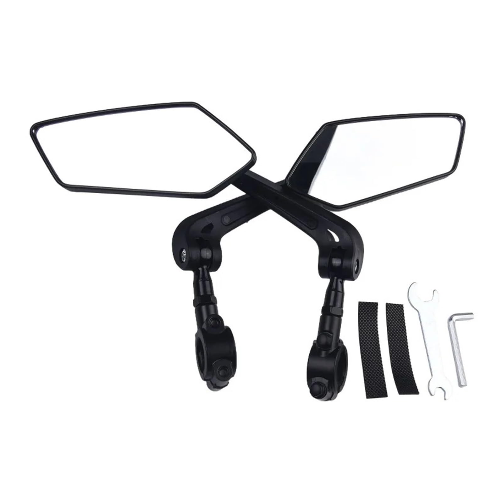 Motorcycle Mirrors Rétroviseur De Vélo, Réflecteur Guidon, Rotatif À 360 °, Large Plage Vue Arrière, Sécurité Conduite sur Route en Montagne