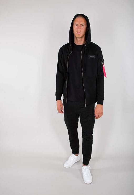 Alpha Industries Men's Back Print Zip Hoody HOODY
