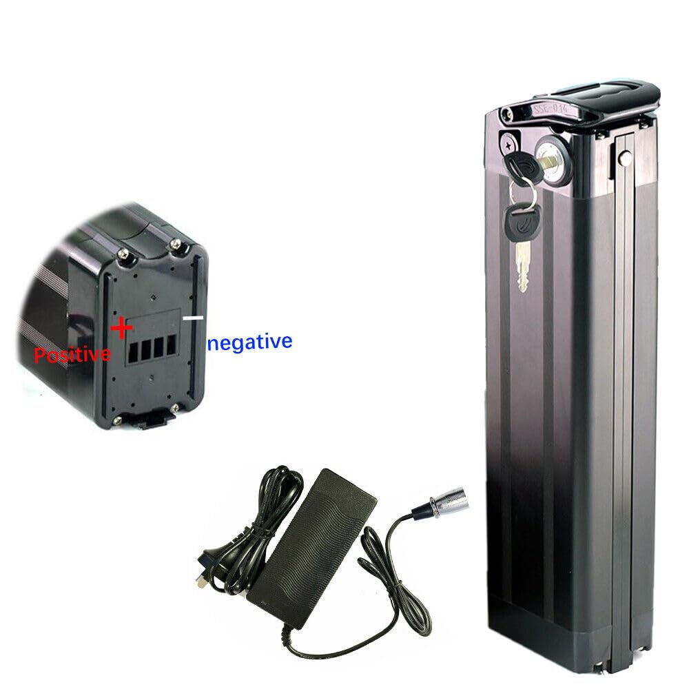 YASCO 36 V 15 Ah Ebike batteria al litio rimovibile con caricatore, kit di conversione della batteria della bici elettrica di grande capacità con protezione