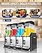 BOSBAK Slushie Machines 4 Tanks x 12L Commercial Grade Slushy & Frozen Drink Maker, Industrial Grade Margarita Machine for Store Bar Events Restaurant Cafe for Slush, Margarita, Milkshake & More