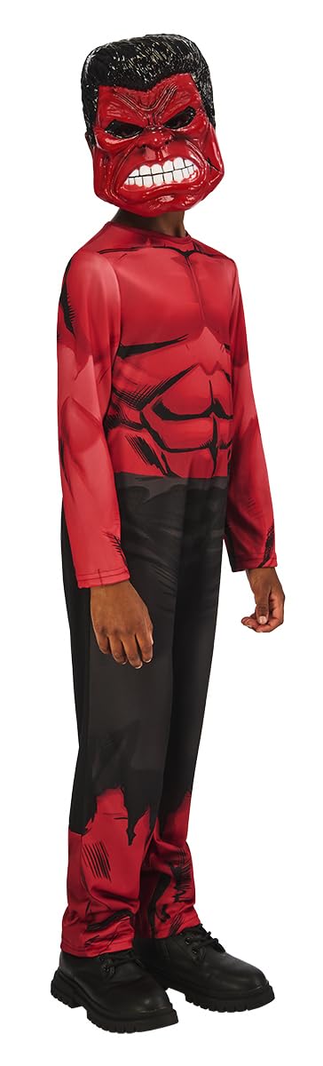 Disfraz Infantil De Hulk Black Line – Jumpsuit Acolchado Y Máscara – Talla XS – Oficial Para Carnaval, Navidad Y Cosplay