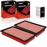 A-Premium 2-PC Pre-oiled Engine Air Filter Compatible with Chevrolet