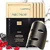 MECMOR-Black-Cleaning-Facial-Treatment-Mask-Remove-Blackheads-Reduce-Fine-Lines-Rose-Serum-Brightening-Hydrating-Moisturizing-Sheet-Mask-for-Dry-Oily-Vegan MECMOR Black Cleaning Facial Treatment Mask, Remove Blackheads, Reduce Fine Lines, Rose Serum Brightening Hydrating Moisturizing Sheet Mask for Dry, Oily, Vegan