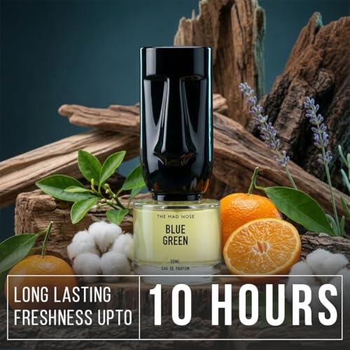 Image of Blue Green EDP 50ml | Long Lasting Perfume for Men | Fresh Aromatic Aquatic Fragrance | 20% Concentrate | Gift for Men