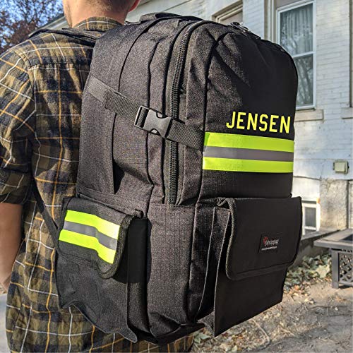 Personalized Firefighter 38L Black Backpack3
