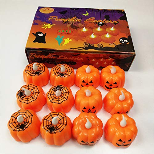 Squelette de citrouille d'halloween à LED blanche avec batterie
