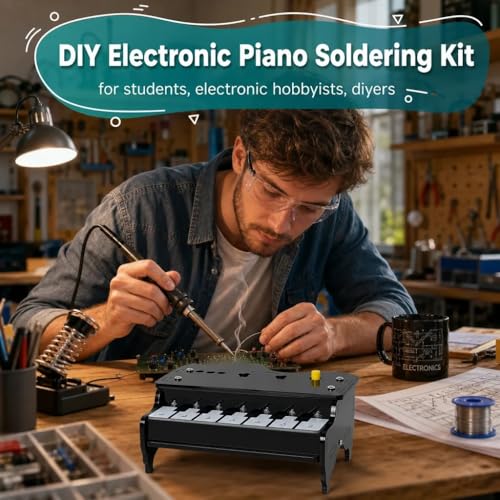 Piano electrónico de bricolaje con programación gráfica y altavoz USB para aprender 6