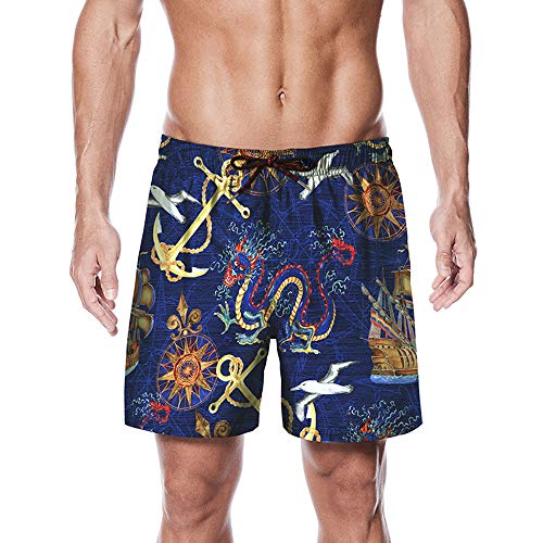 Short de plage BaronHong avec motif 3D pour vos vacances et sessions de surf