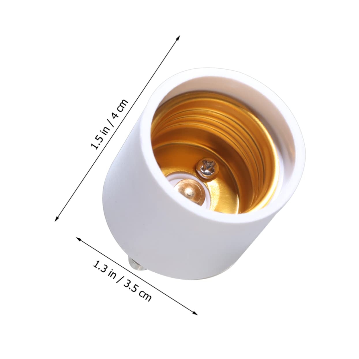 UKCOCO 15 Pz portalampada e27 adattatore presa e27 lampadina a LED convertitore adattatore per lampada a LED convertitore portalampada portato testa della lampada bianca