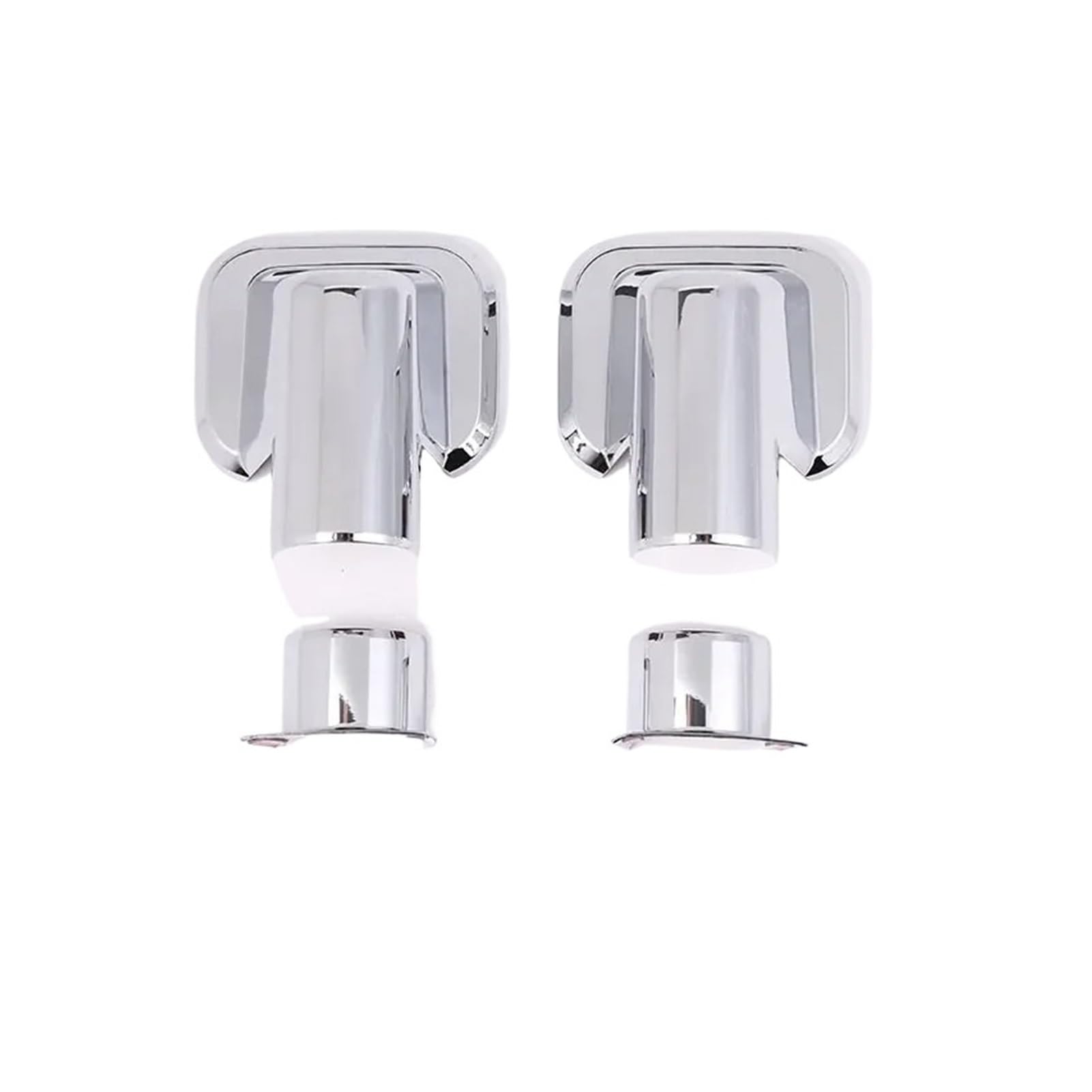 Compatible With Hummer H2 2003-2009 ABS Silver Car Rearview Mirror Cover Rearview Mirror Rain Brow Frame Trim Car Accessories(Style A Bright)