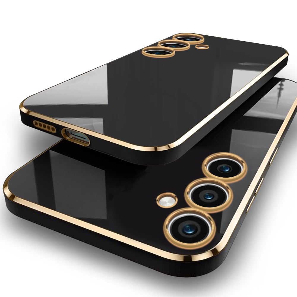 TheGiftKart Luxurious Chrome-Plated Back Cover Case for Samsung Galaxy S23 FE 5G | Raised Lips for Camera & Screen Protection | Shockproof Design | Stylish Back Cover Case for Samsung S23 FE (Black) (B0CK5L4MDZ) Amazon Price History, Amazon Price Tracker