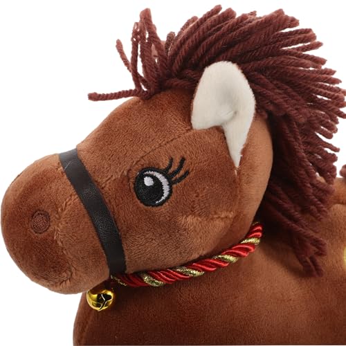 Peluche cheval douce pour decoration maison poupée decorative