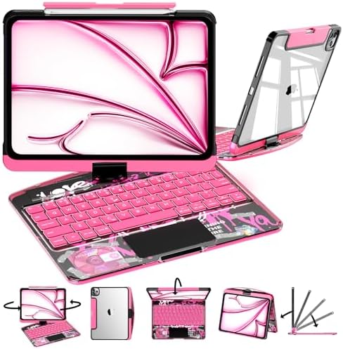 iPad Keyboard Case,for iPad Pro 13-in (M4/M5) 2024/2025,Transpare...