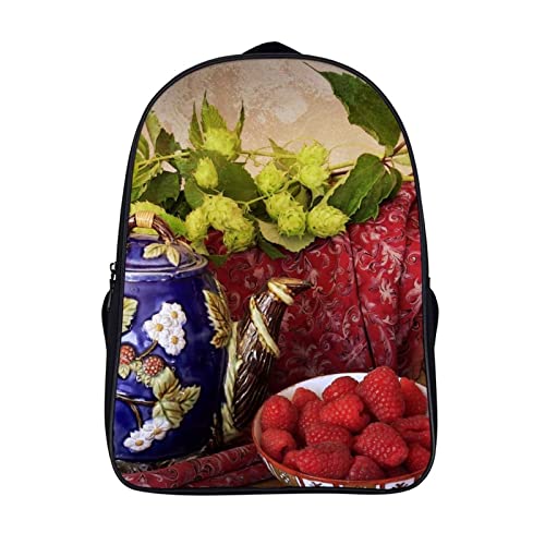 Sac à dos framboise pour adolescents et enfants idéal pour l'école maternelle et le voyage