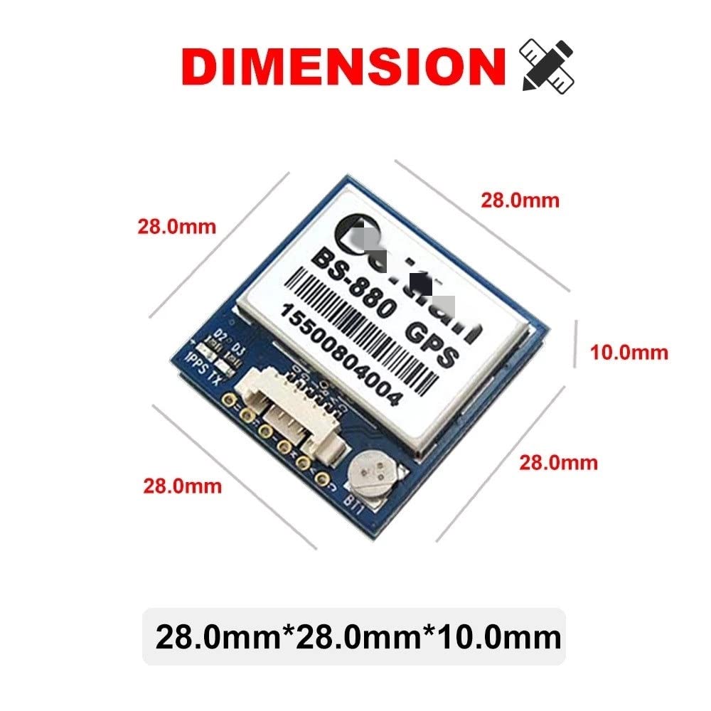 Dron do BEITIAN BN-880 BN880 72CH GLONASS moduł GPS HMC5883L kompas 28 x 28 x 10 mm do samolotu RC FPV Racing dalekiego zasięgu LR4 LR5 LR7 zabawka drona (2 sztuki)