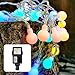 Produktbild hellum LED Kugel Lichterkette Bunt, Partybeleuchtung mit 100 LED Kugeln, IP44 Außen-Transformator und 8 Lichtmodi, außen & innen zu Weihnachten, Party-Deko, Garten, Sommer, 523461