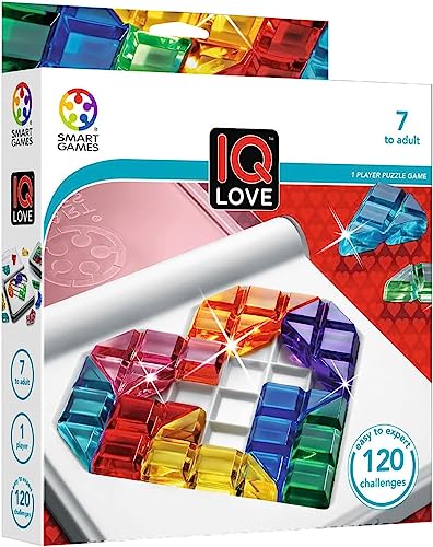 Smart Games - Iq Love, Puzzle Game With 120 Challenges, 2 Playing Modes, 7+ Years #TOP3