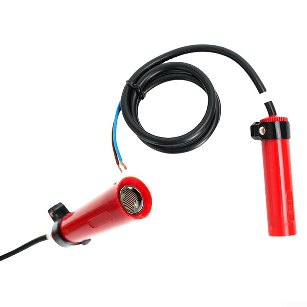 Détecteur de flamme, 1 pièce pour FC8, photocellule électrique photorésistor, détection de combustion précise, construction compacte en plastique, entretien industriel du brûleur