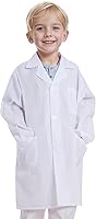 Vista 1 de Bata de laboratorio de médico científico para niños, disfraz de médico para niños, abrigo de médico para niños pequeños, disfraz de juego de roles
