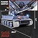 Supdex 1/16 RC Tank, Heng Long Metal Tiger I Army Toy with Smoke, Sound and Lights, Remote Control Tank That Shoots with Upgraded Metal Tracks, Idler and Sprocket Wheel, Steel Gearbox, Batteries*2