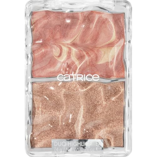 Catrice UNDERWATER SECRETS Duo Highlighter, Highlighter Palette, Nr. C01, Gold, 2 Gold-Töne, sofortiges Ergebnis, glänzend, strahlend, vegan, ölfrei, ohne Parfüm, ohne Alkohol, 1er Pack (7.4g)