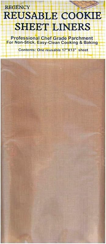 Regency Wraps Reusable Cookie Sheets, Baking Oven Liner, 17" X 13" | PTFE-coated Coated Cookie Sheet Liner For Non Stick Cooking & Baking, Durable, Reusable Baking Sheet Liner, Baking supply