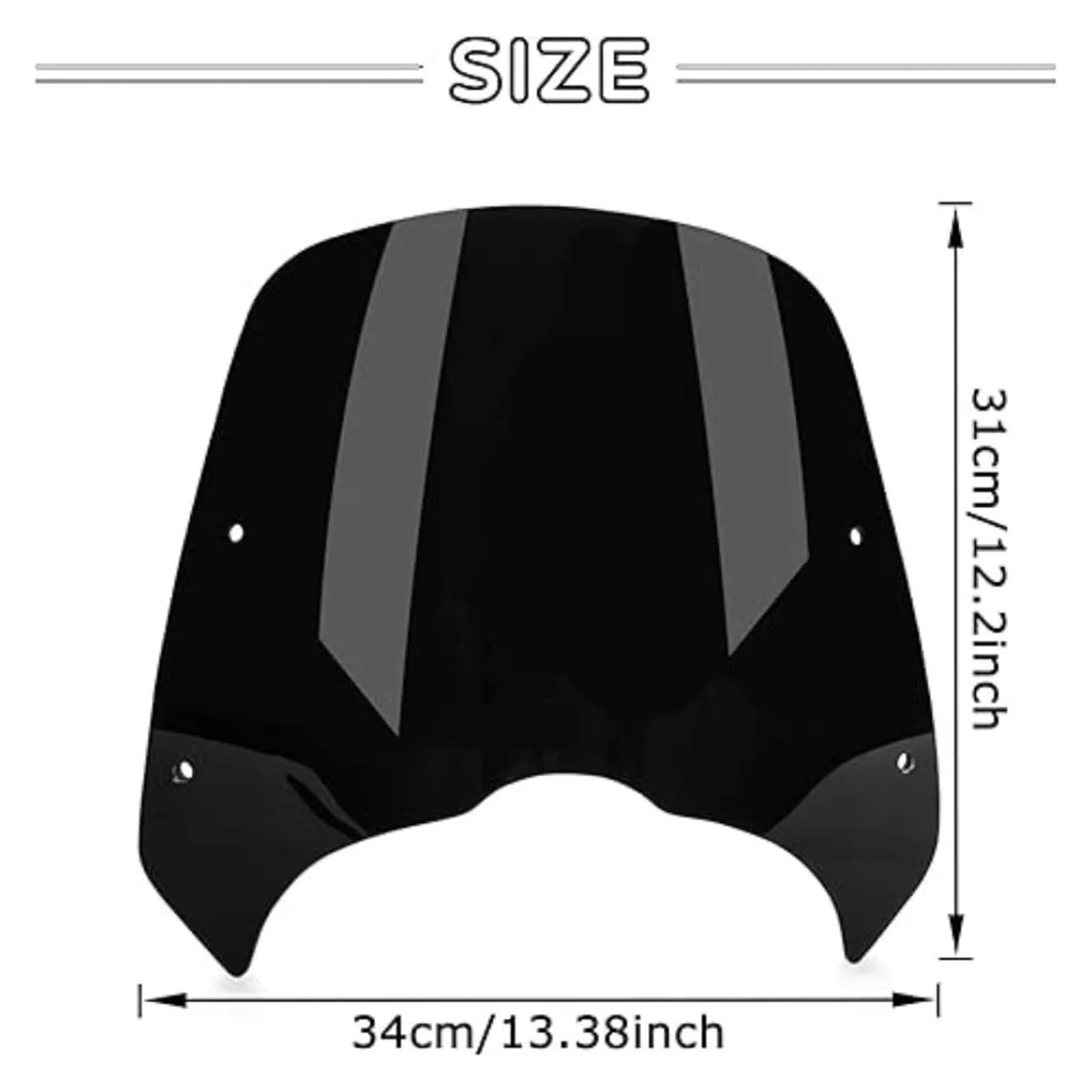 Szyba Przednia Motocykla Pasująca Do Kawasaki Vulcan 650 S650 VN650 EN650 2015-2022 Reflektora Wiatr Osłona przeciwsłoneczna Deflektor