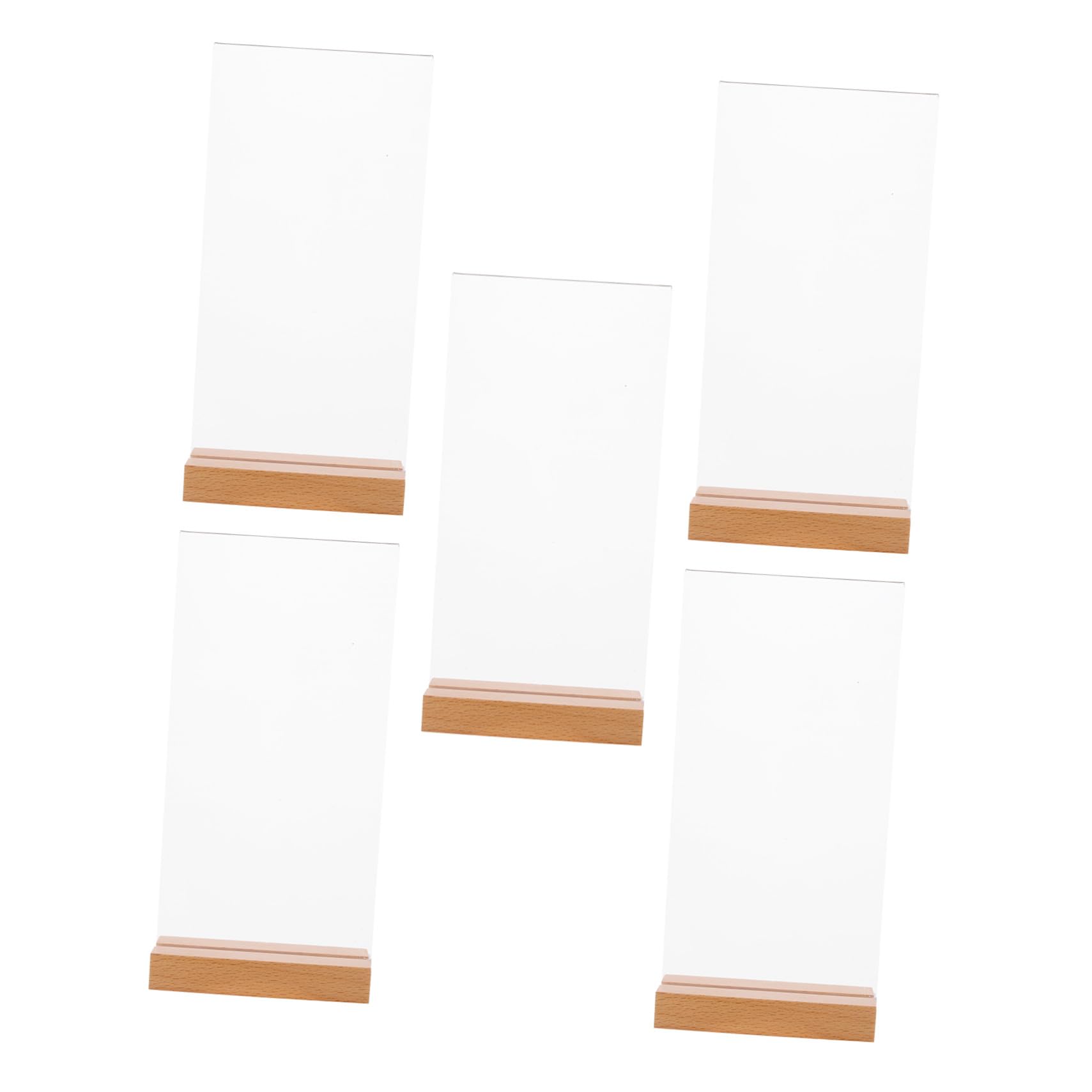 Présentoir acrylique transparent VICASKY x5 pour menus et tables