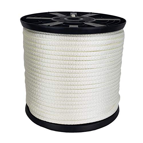 3/8" Nylon Rope, Solid Braid Utility Rope, 500 ft Spool, Dyeable Industrial Cord by Quality Nylon Rope - Used condition - US$76.66