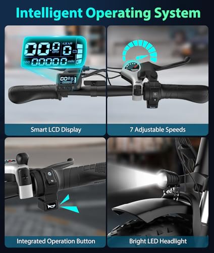 OTD Electric Bikes for Adults 750W Ebike 20MPH up to 45