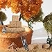 12 Pcs Mini Hay Bales Mini Straw Hay Miniature Figurine Fake Hay for Mini House Decoration Garden Decoration DIY Autumn Harvest Craft