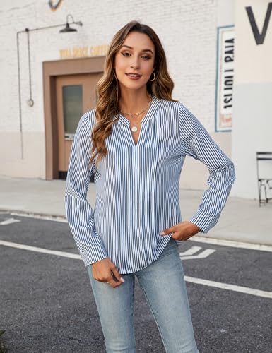 Image of Blooming Jelly Women's Long Sleeve Blouses Dressy Casual Business Work Tops