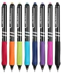 Mr. Pen - Retractable gel pens, 8 pieces, vibrant barrels, quick drying, colorful ink gel pens fine point 0.7mm