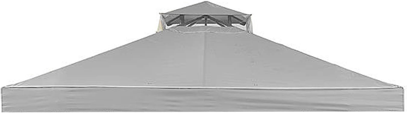 Garden Winds Replacement Canopy for The Callaway Gazebo - Riplock 350 - Slate Gray